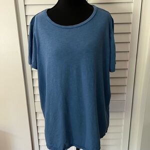Wonderly Relaxed Fit Short Sleeve Tee in Blue